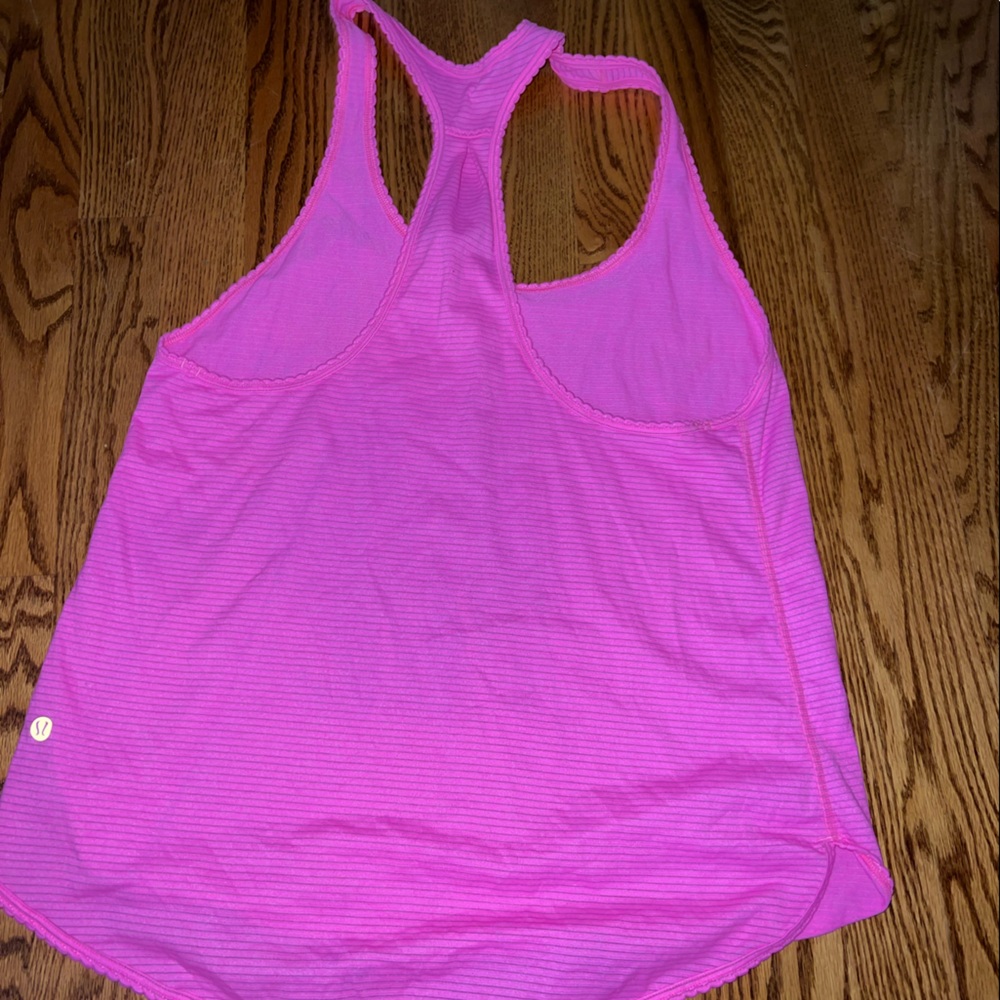 Pink lululemon tank top